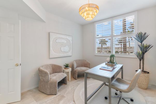 Chandelier, Home Office, Interior