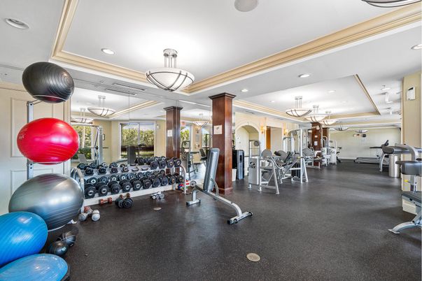 Fitness Equipment, Gym, Interior, Recessed Lighting