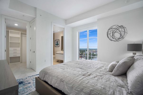 Bedroom, Interior, Recessed Lighting