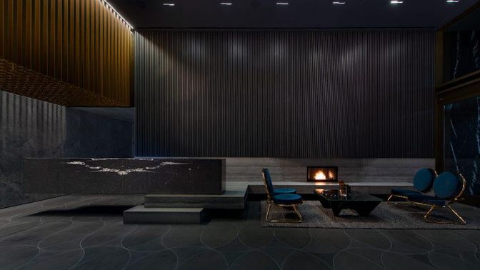 Fireplace, Interior, Recessed Lighting