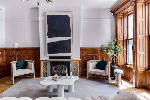 Fireplace, Interior, Wood Texture Flooring