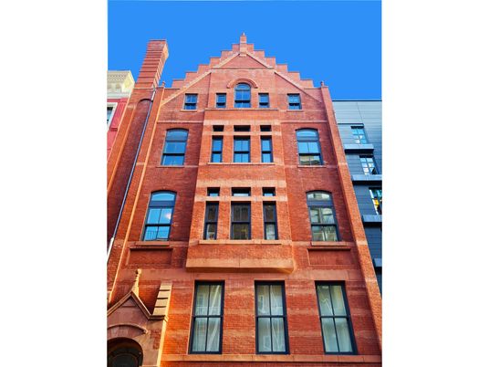 Exterior, Facade, Brick Facade, Rowhouse