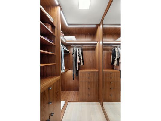 Interior, Walk-in Closets, Wood Texture Flooring