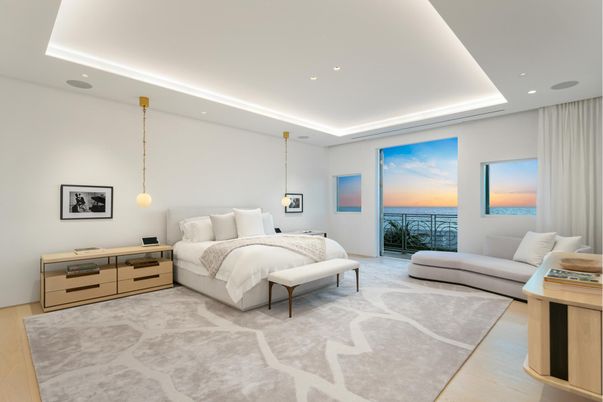 Bedroom, Interior, Pendant Lights, Recessed Lighting, Water