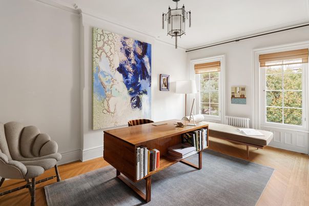 Home Office, Interior, Wood Texture Flooring