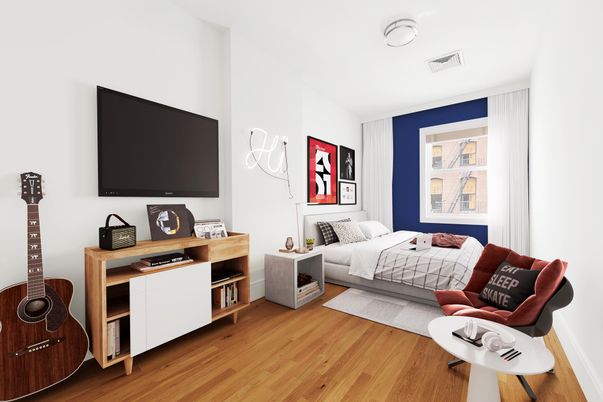 Bedroom, Interior, Wood Texture Flooring
