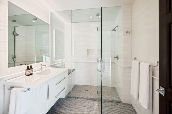 Bathroom, Glass Shower, Interior