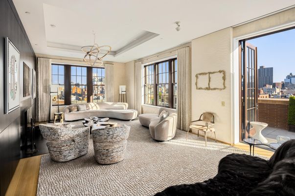 Interior, Living room, Pendant Lights, Wood Texture Flooring