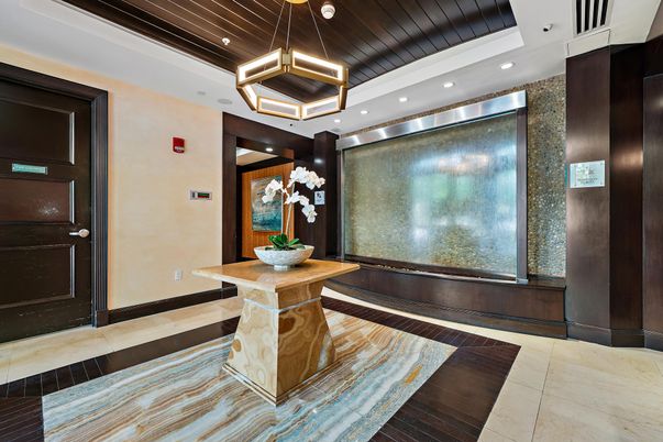 Elevator, Interior, Pendant Lights, Recessed Lighting, Wooden Ceilings