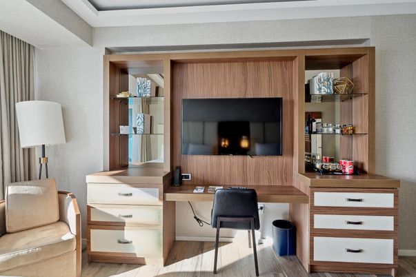 Home Office, Interior, Wood Texture Flooring