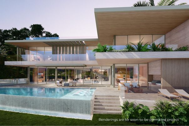 Exterior, Facade, Pool, Modern