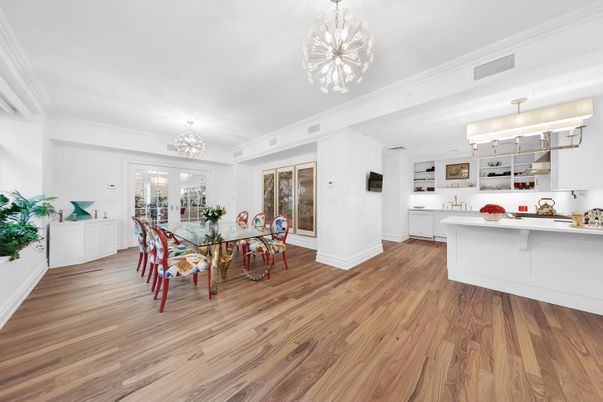 Chandelier, Dining room, Interior, Kitchen, Pendant Lights, Wood Texture Flooring