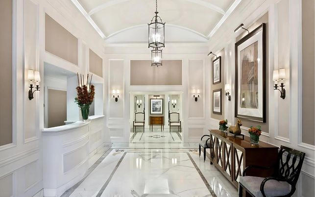 Interior, Marble, Pendant Lights