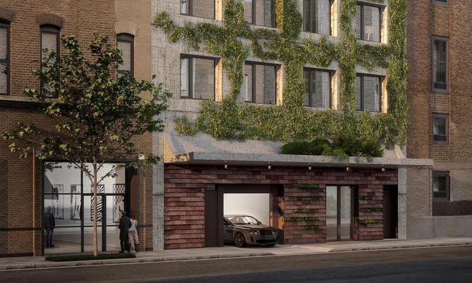 Exterior, Facade, Brick Facade, Rowhouse