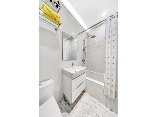 Bathroom, Glass Shower, Interior, Marble, Recessed Lighting