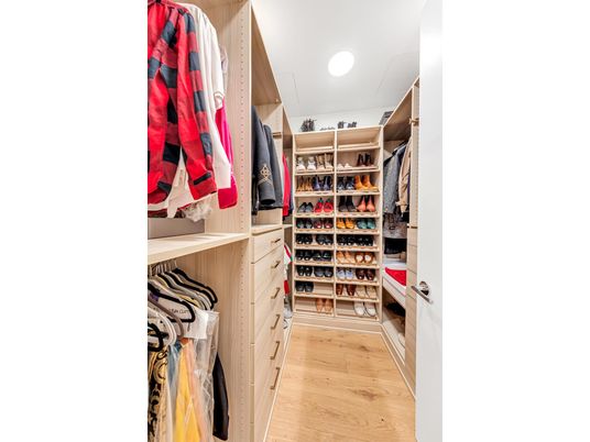 Interior, Walk-in Closets, Wood Texture Flooring