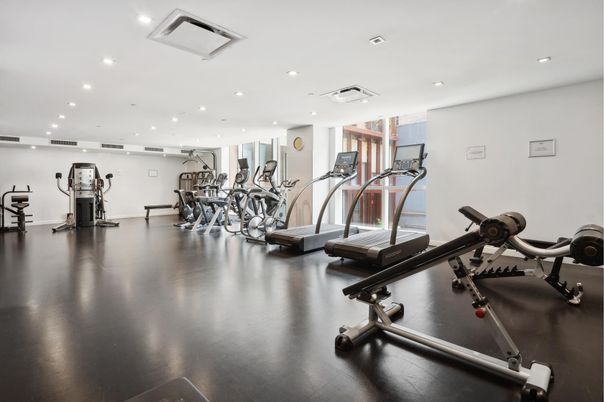 Fitness Equipment, Gym, Interior, Recessed Lighting