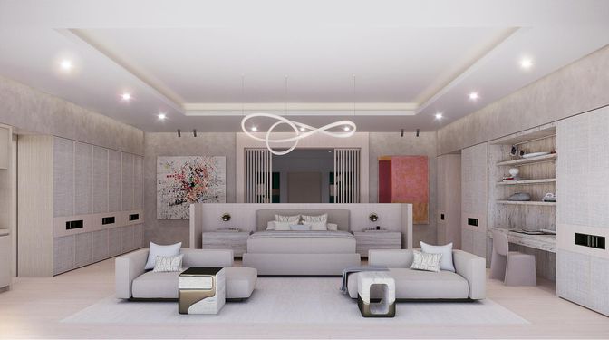 Interior, Living room, Pendant Lights, Recessed Lighting
