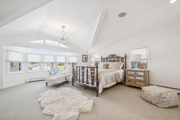 Bedroom, Chandelier, Interior, Recessed Lighting