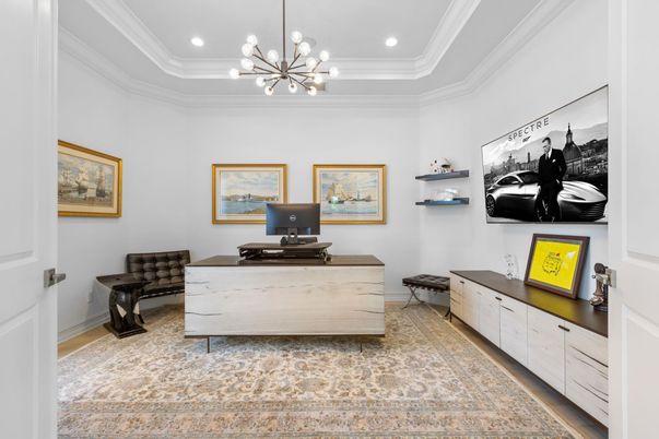 Home Office, Interior, Pendant Lights, Recessed Lighting