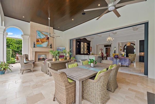 Chandelier, Dining room, Fireplace, Interior, Living room, Recessed Lighting