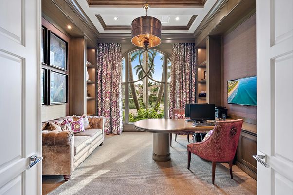 Home Office, Interior, Recessed Lighting