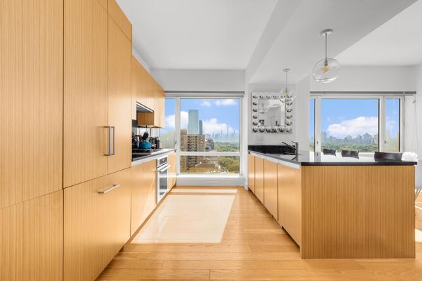 Interior, Kitchen, Pendant Lights, Wood Texture Flooring