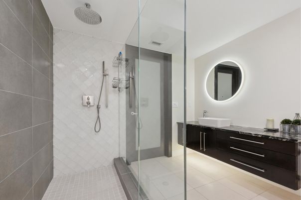 Bathroom, Glass Shower, Interior