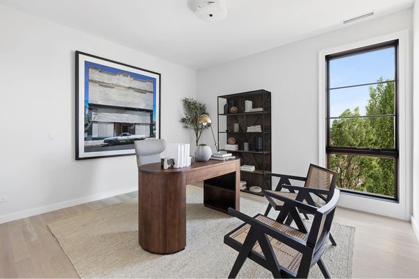 Home Office, Interior, Wood Texture Flooring