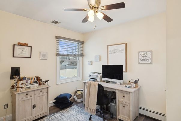 Home Office, Interior, Wood Texture Flooring