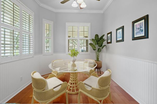 Dining room, Interior, Wood Texture Flooring