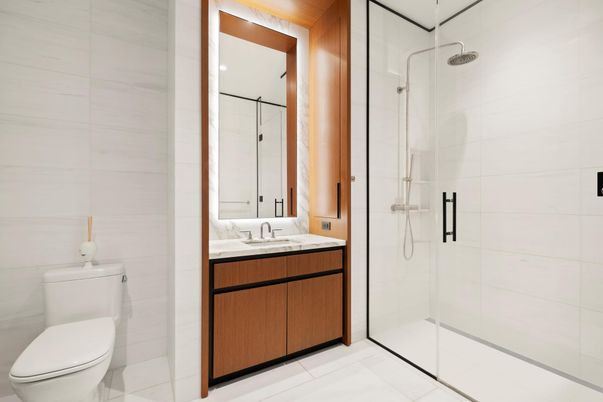 Bathroom, Glass Shower, Interior
