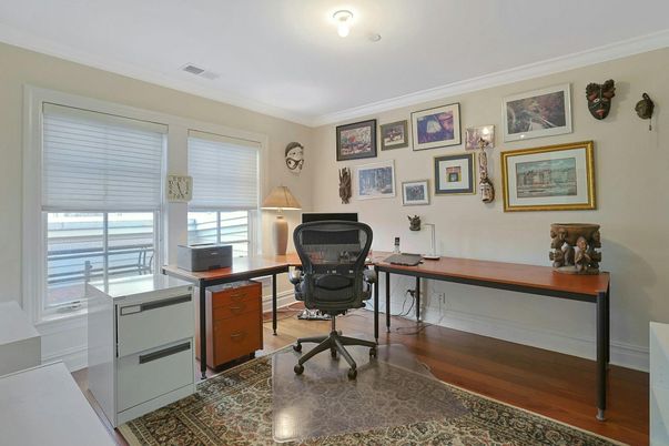Home Office, Interior, Wood Texture Flooring