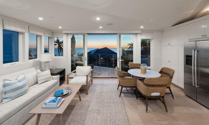 Dining room, Interior, Kitchen, Living room, Recessed Lighting, Stainless Steel Appliances, Water