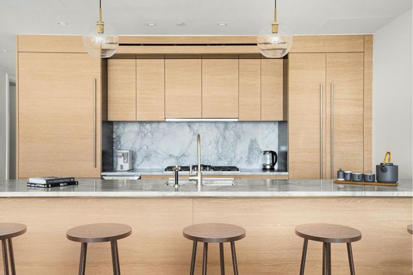 Interior, Kitchen, Pendant Lights, Stainless Steel Appliances