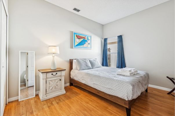 Bedroom, Interior, Wood Texture Flooring