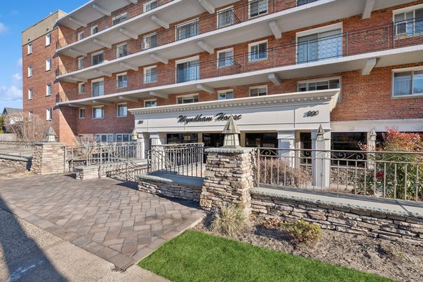 Exterior, Facade, Brick Facade, Condo Building