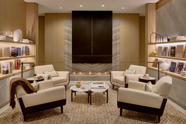 Fireplace, Interior, Living room, Recessed Lighting