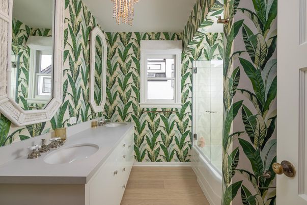 Bathroom, Interior, Wood Texture Flooring