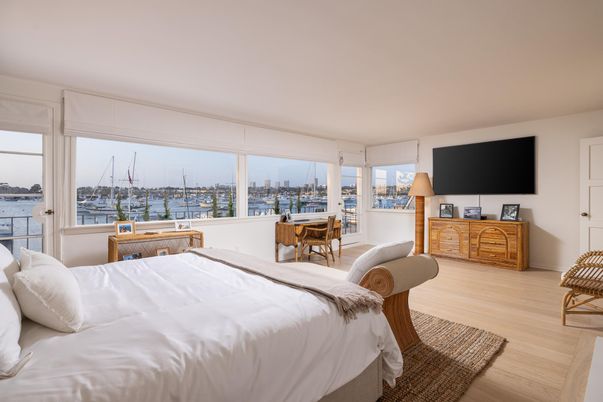 Bedroom, Interior, Water, Wood Texture Flooring