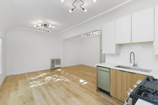 Interior, Kitchen, Wood Texture Flooring