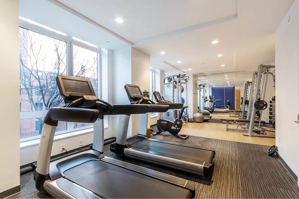 Fitness Equipment, Gym, Interior, Recessed Lighting