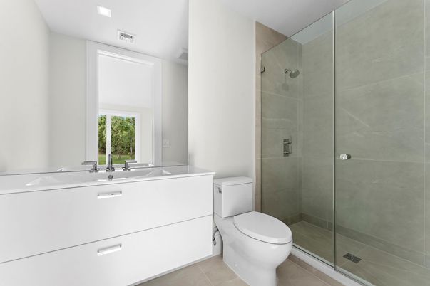 Bathroom, Glass Shower, Interior
