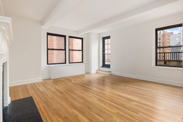 Empty room, Fireplace, Interior, Wood Texture Flooring