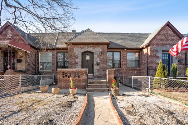 Exterior, Facade, Brick Facade, Tudor Revival