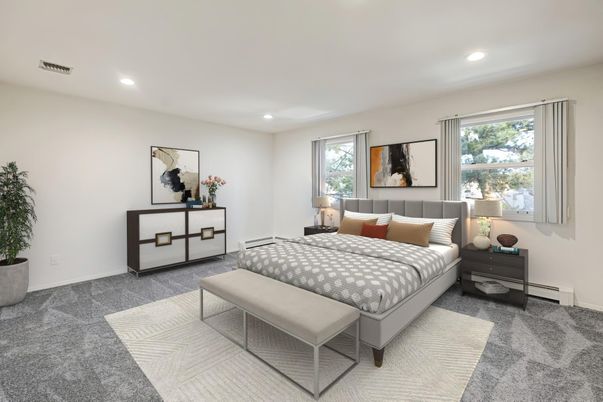 Bedroom, Interior, Recessed Lighting