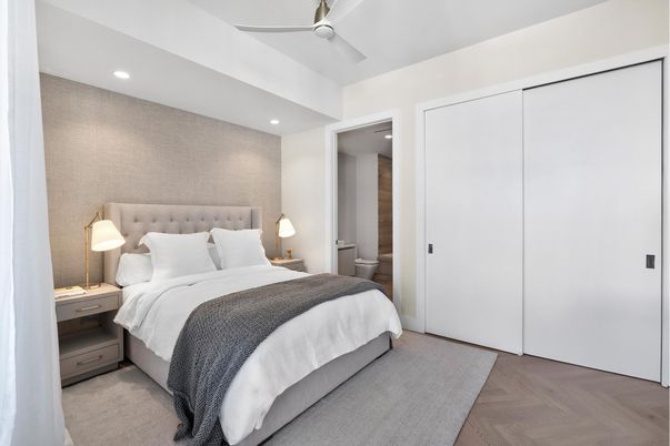 Bathroom, Bedroom, Interior, Recessed Lighting, Wood Texture Flooring