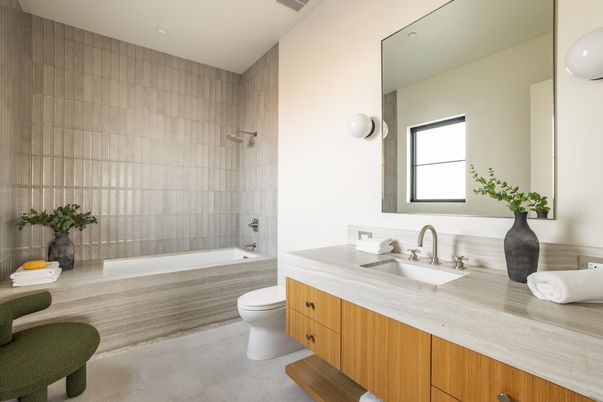 Bathroom, Interior, Recessed Lighting