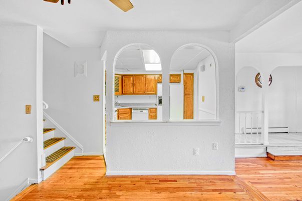Interior, Kitchen, Wood Texture Flooring
