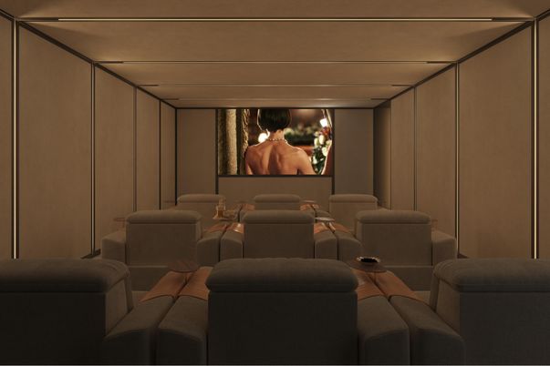 Interior, Projection Screen, Theatre Room